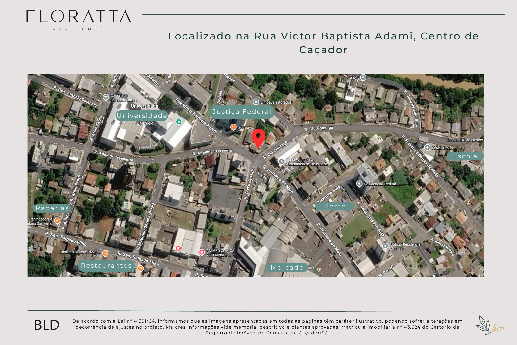 Mapa de localização Floratta Residence