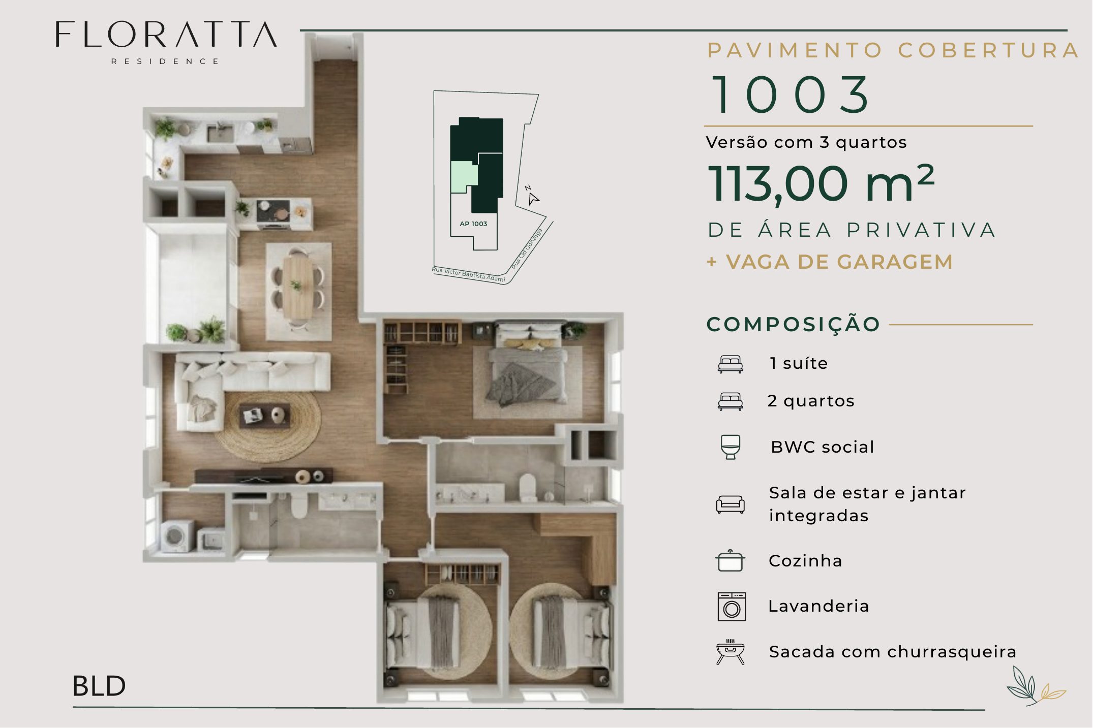 Cobertura 1003 - 3 quartos